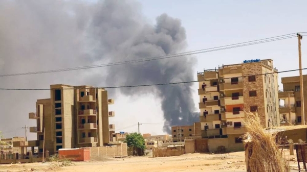 File photo: Smoke rises above buildings after an aerial bombardment, during clashes between the paramilitary Rapid Support Forces and the army in Khartoum North, Sudan. — courtesy Reuters
