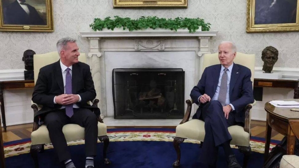 Joe Biden and Kevin McCarthy