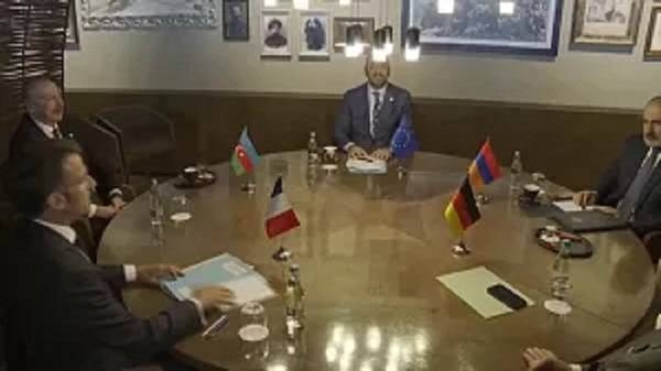 Azerbaijan's President and Armenia's Prime Minister meet European leaders in Moldova, June 1, 2023