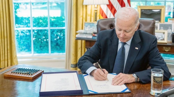 
US President Joe Biden signs the bipartisan budget agreement into law -- avoiding a first-ever default while protecting key investments in the American people. — courtesy White House Twitter