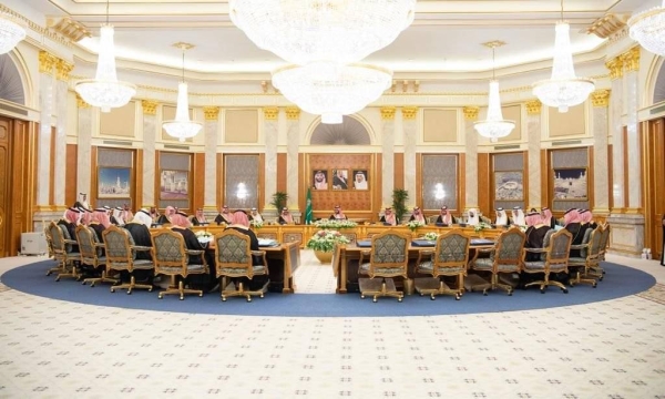 Crown Prince Mohammed bin Salman chairs the Cabinet meeting in Jeddah.