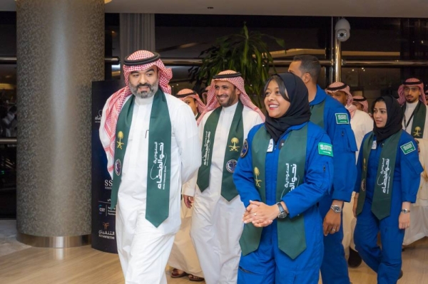 Saudi astronauts Ali Al-Qarni and Rayyanah Barnawi, accompanied by astronauts Mariam Fardous and Ali Al-Ghamdi, arrived on Friday in Riyadh, about two weeks after completing their historic scientific mission to the International Space Station (ISS).