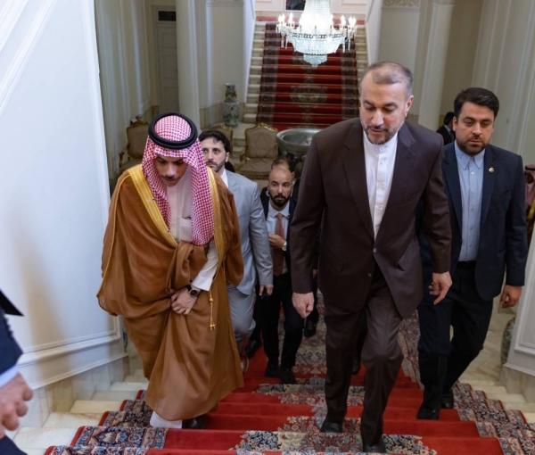 Foreign Minister Prince Faisal Bin Farhan stated that the session of bilateral talks with his Iranian counterpart Hossein Amir-Abdollahian was positive and clear during a press conference in Tehran on Saturday.