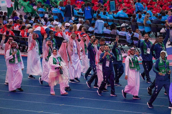 Minister of Sports Prince Abdulaziz Bin Turki, who is also the chairman of the Saudi Olympic and Paralympic Committee, participated in the opening ceremony of the Special Olympics World Games Berlin 2023.