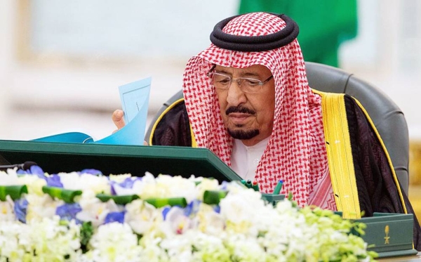 Custodian of the Two Holy Mosques King Salman chairs Cabinet session at Al-Salam Palace in Jeddah