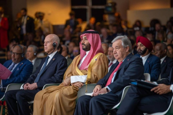 Crown Prince and Prime Minister Mohammed bin Salman at the Summit for a New Global Financing Pact in Paris on Thursday.