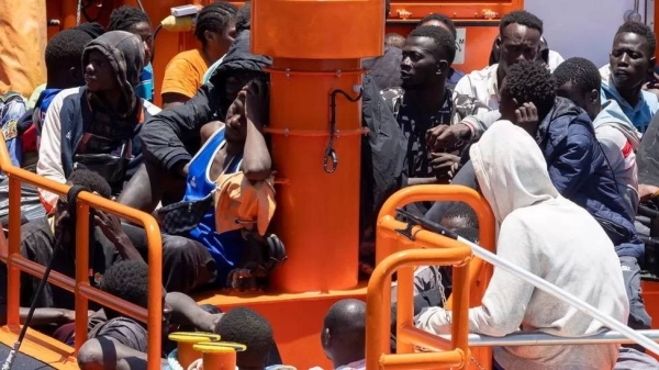 A number of rescued migrants have been taken to hospital