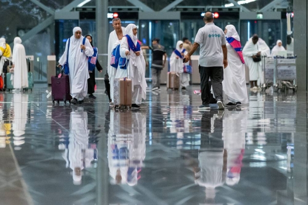 The General Directorate of Passports said 1,655,188 people had arrived in the Kingdom to perform Hajj this year, through all border points, until the end of Saturday.