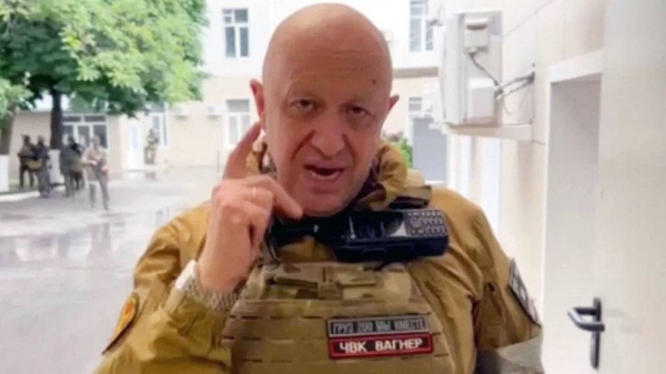 Yevgeny Prigozhin spoke from Rostov-on-Don after his troops occupied the city on Saturday. — courtesy Reuters