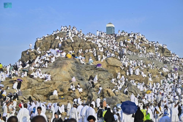 In the height of spiritual salvation, around two million pilgrims from 160 countries around the world performed wuqoof (standing) at Arafat, the most important ritual of Hajj, marking the pinnacle of the annual pilgrimage.