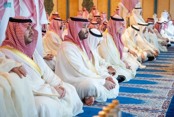 File photo of Crown Prince Mohammed bin Salman on Eid Al-Fitr prayer in 2023 