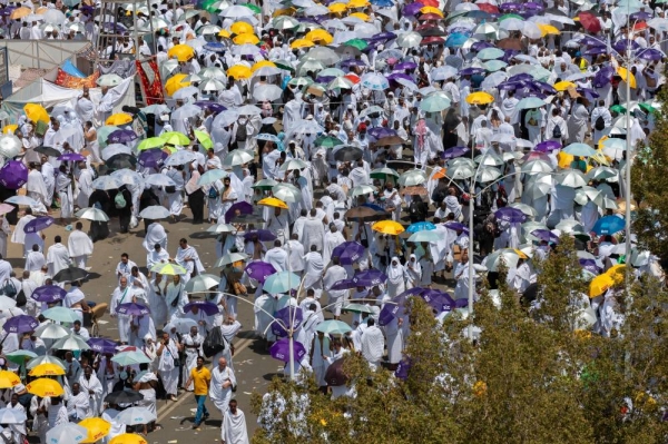  The General Authority for Statistics (GASTAT) announced on Tuesday that the total number of pilgrims this year, 1444 AH, amounted to 1,845,045 pilgrims.