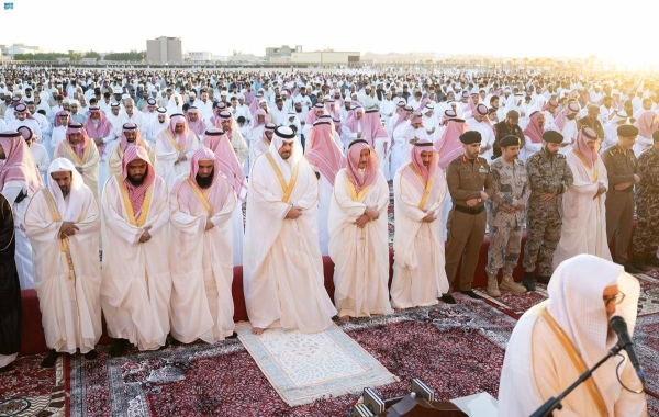 Worshippers performed the Eid Al-Adha prayer in the Grand Mosque in Makkah, the Prophet’s Holy Mosque in Madinah and in mosques and prayer grounds in other parts of Saudi Arabia.