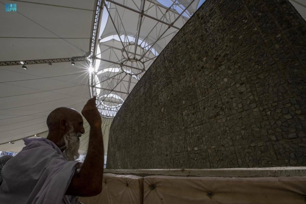 Where do over 100 million Jamarat pebbles go at the end of the stoning ritual?