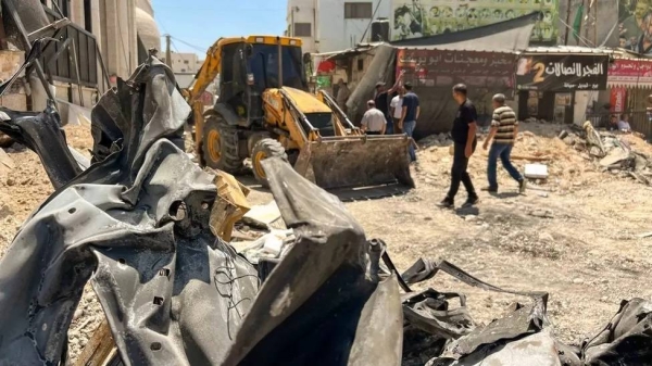 The streets inside Jenin's refugee camp have been decimated