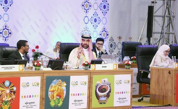 A Saudi delegation headed by Adviser to the General Secretariat of the Cabinet and Member of the Council of the Royal Commission for Riyadh City (RCRC) Fahd Al-Rasheed participated, alongside mayors and leaders of G20 cities, in the Urban 20 Mayoral Summit in India.