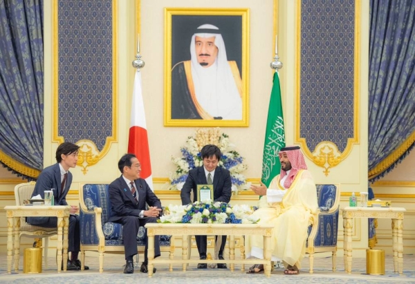 Crown Prince and Prime Minister Mohammed Bin Salman and Japanese Prime Minister Fumio Kishida held talks in Jeddah on Sunday