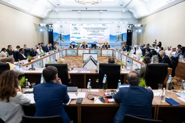 Energy Minister Prince Abdulaziz Bin Salman chairs the meeting of the roundtable on Green and Low-Carbon Hydrogen held in Goa, India.