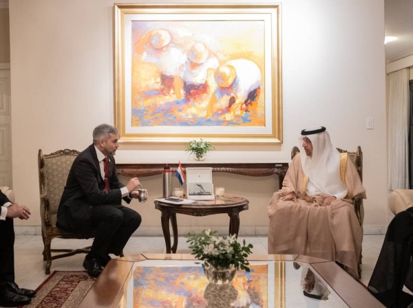 Paraguay president meets with Saudi minister of investment