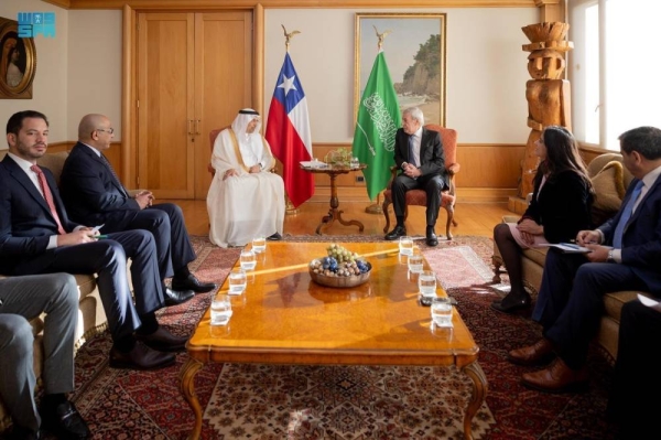 Minister of Investment Eng. Khalid Al-Falih attended the Saudi-Chilean investment round table meeting and met with a number of Chilean ministers in Santiago.