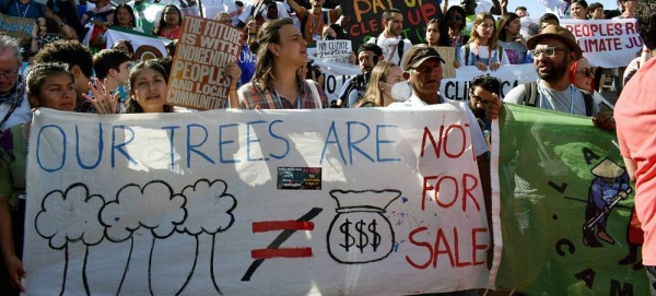 Activists stage massive protest at COP27 in Sharm El-Sheikh in 2022 demanding leaders to address vital issues related to agriculture, adaptation and climate resilience. — courtesy UN News/Laura Quiñones