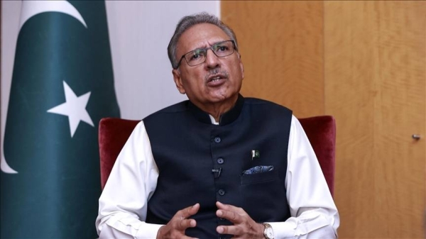 Pakistan’s President Arif Alvi seen in this file photo.