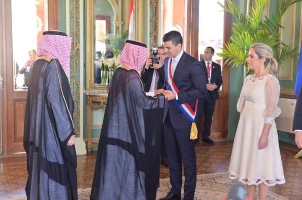 Minister of State for Foreign Affairs, Cabinet Member and Climate Envoy Adel Bin Ahmed Al-Jubeir participated in the inauguration ceremony of Paraguay's President Santiago Peña.