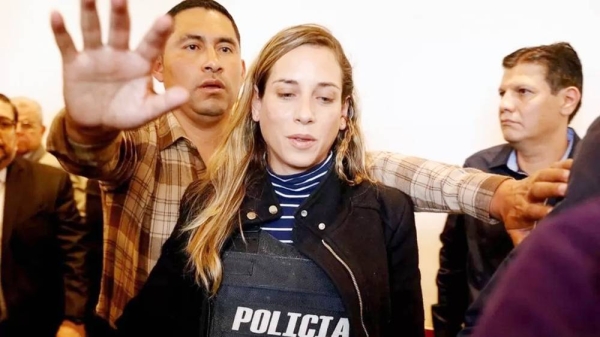 Andrea González now wears a bulletproof vest 24 hours a day. — courtesy Reuters