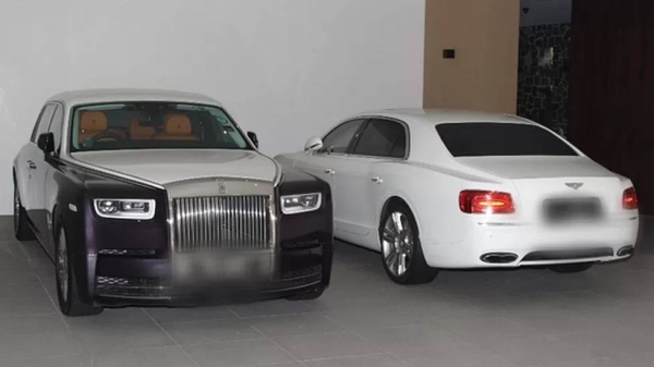 Luxury cars were among the 50 vehicles seized by police