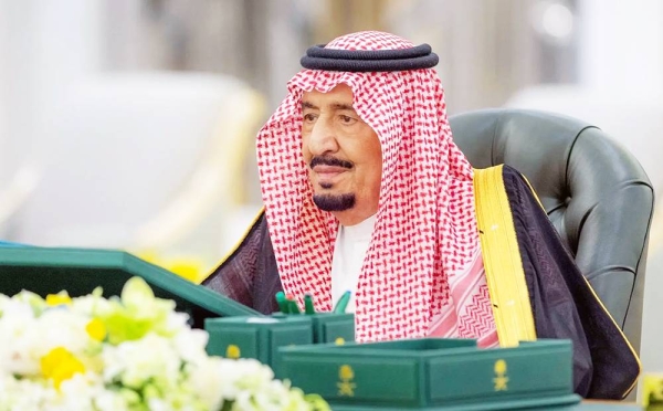 Custodian of the Two Holy Mosques King Salman chairs Cabinet session at Al-Salam Palace in Jeddah on Tuesday.