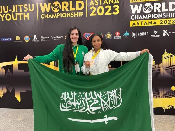 Hadeel demonstrated a high level of professionalism in the World Championship organized by the Ju-Jitsu International Federation