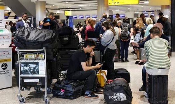 Passengers faced huge disruption as air traffic control effectively ground to a halt.