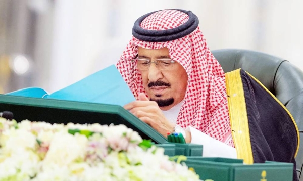 Custodian of the Two Holy Mosques King Salman chairs the Cabinet session at Al-Salam Palace in Jeddah on Tuesday.