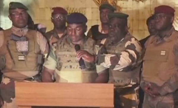 Gabon army officers announce takeover on national television