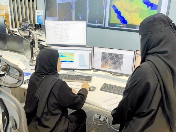 Female staff at NCM occupy specialized professions in the field of cloud seeding and dust storms.