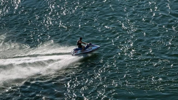 File image of a man on a jet ski