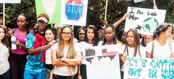 Youth gather in Karura forest, Nairobi, in solidarity with the global climate youth marches in March 2019. — courtesy UNEP