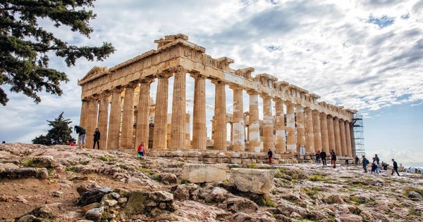 Tourists visit the Parthenon temple at the Athens’ Acropolis recently. Visitors to the Acropolis will be capped at 20,000 a day.