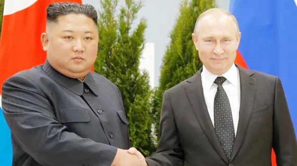 Russian President Vladimir Putin and North Korean leader Kim Jong Un met in the Russian port of city of Vladivostok in 2019. — courtesy AFP via Getty Images