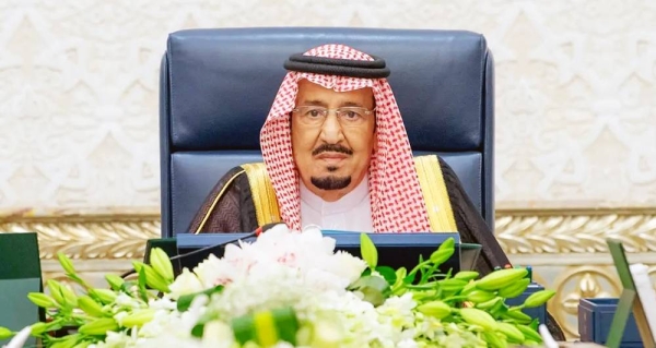 Custodian of the Two Holy Mosques King Salman chairs the Cabinet session in NEOM on Tuesday.