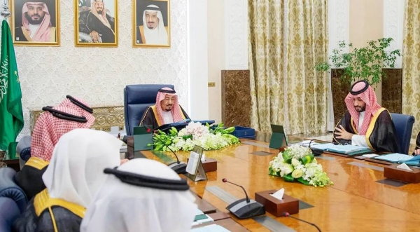 Custodian of the Two Holy Mosques King Salman chairs the Cabinet session in NEOM on Tuesday.