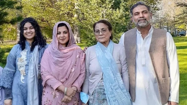 (From left to right) Yumna Afzaal, Madiha Salman, Salman's mother Talat Afzaal and Salman Afzaal were the best of their community, friends said
