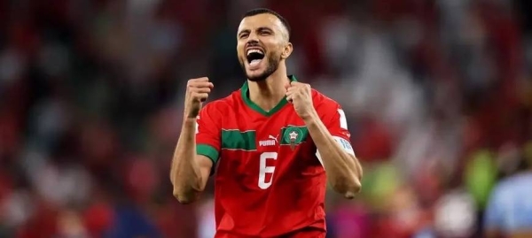 Moroccan national team captain Romain Saïss.