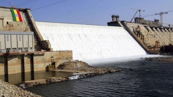 The giant dam project, not yet completed, is already generating electricity (pictured last year)
