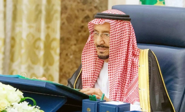 Custodian of the Two Holy Mosques King Salman chairs the Cabinet session on Tuesday in NEOM.