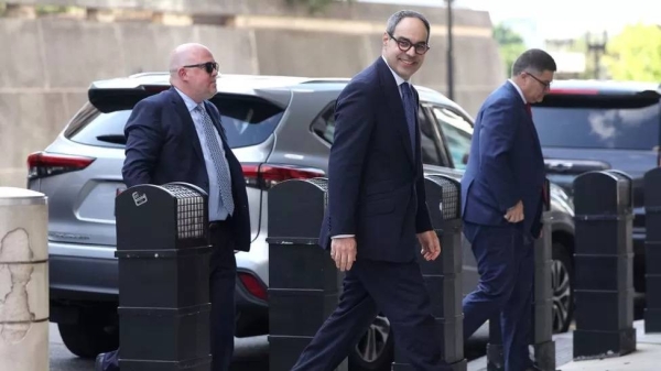 Jonathan Kanter, assistant attorney general for the antitrust division at the Department of Justice, arrives at court