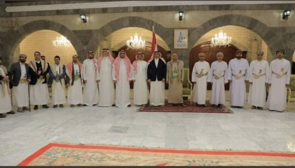Saudi Ambassador Mohammed Al Jabir during a previous visit to Sanaa. Yemen.