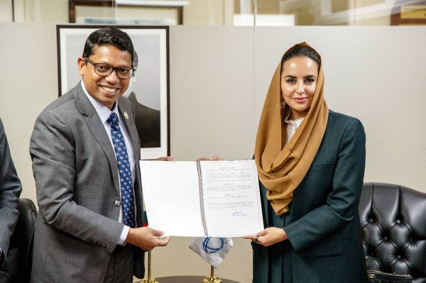 Zunaid Ahmed Palak, Bangladesh’s state minister for information and communication technology, and the DCO Secretary-General Deemah AlYahya, attended the signing of the charter to become a Member State in DCO on the sidelines of the United Nations General Assembly.