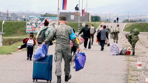 Several thousand refugees have sought protection from the Russian peacekeeping contingent. — courtesy Russian Defense Ministry