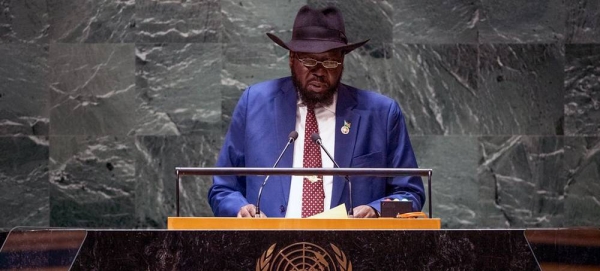 Salva Kiir Mayardit, President of the Republic of South Sudan, addresses the general debate of the General Assembly’s 78th session. — courtesy UN Photo/Cia Pak